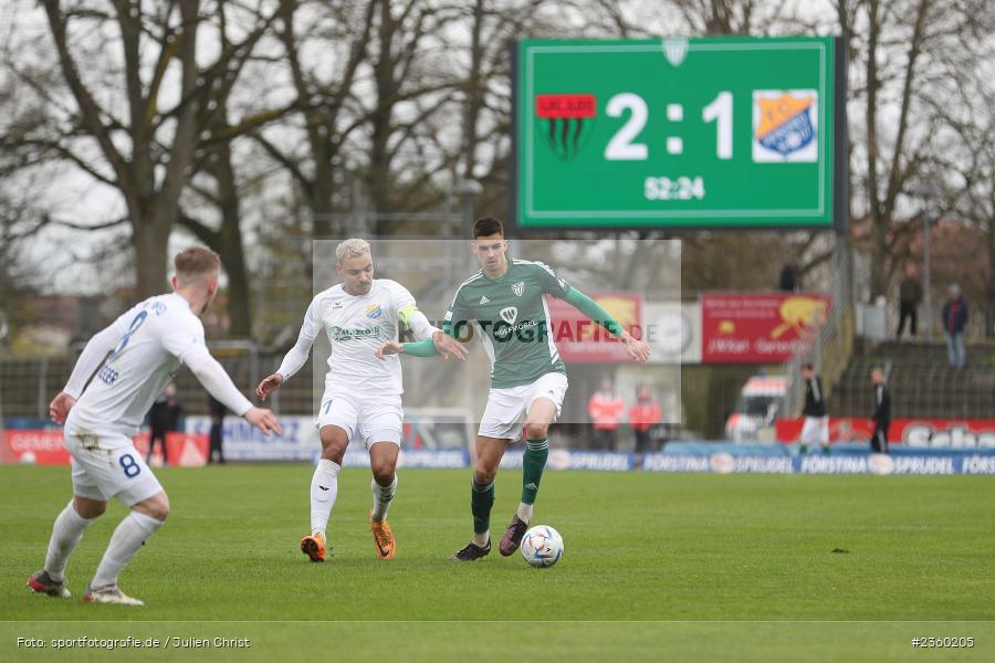 Ivan Mihaljevic, Willy-Sachs-Stadion, Schweinfurt, 15.04.2023, sport, action, Fussball, BFV, 32. Spieltag, Regionalliga Bayern, FCP, FCS, FC Pipinsried, 1. FC Schweinfurt - Bild-ID: 2360205