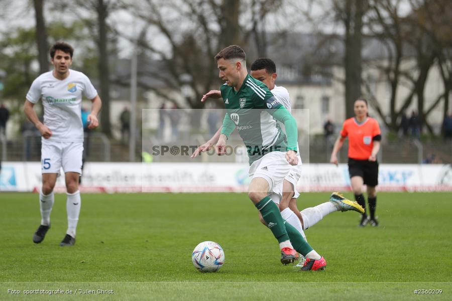 Tim Kraus, Willy-Sachs-Stadion, Schweinfurt, 15.04.2023, sport, action, Fussball, BFV, 32. Spieltag, Regionalliga Bayern, FCP, FCS, FC Pipinsried, 1. FC Schweinfurt - Bild-ID: 2360209