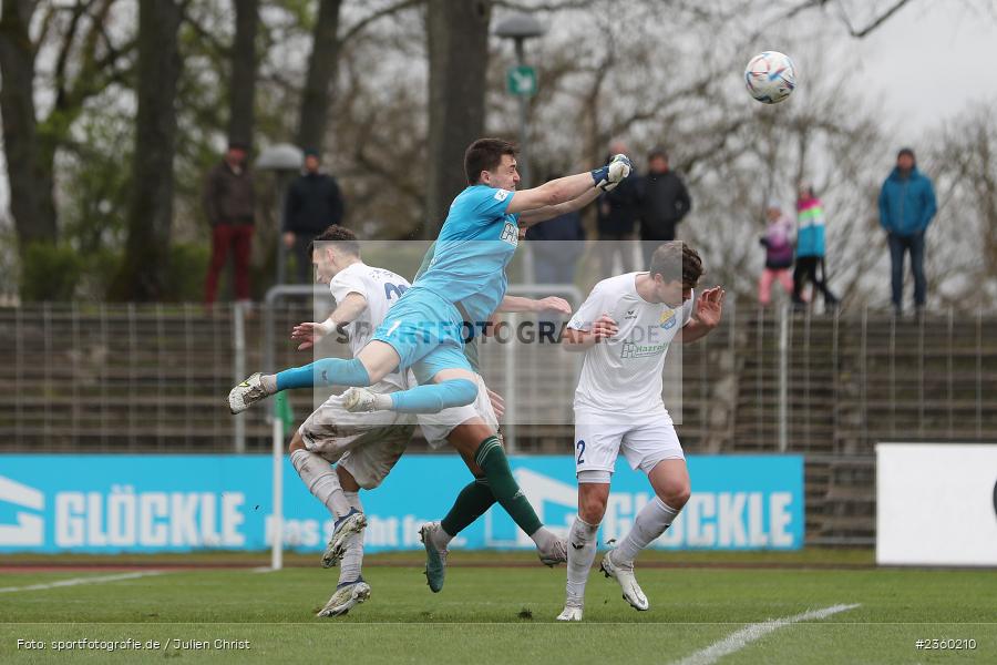 Faton Dzemailji, Herbert Paul, Daniel Witetschek, Willy-Sachs-Stadion, Schweinfurt, 15.04.2023, sport, action, Fussball, BFV, 32. Spieltag, Regionalliga Bayern, FCP, FCS, FC Pipinsried, 1. FC Schweinfurt - Bild-ID: 2360210