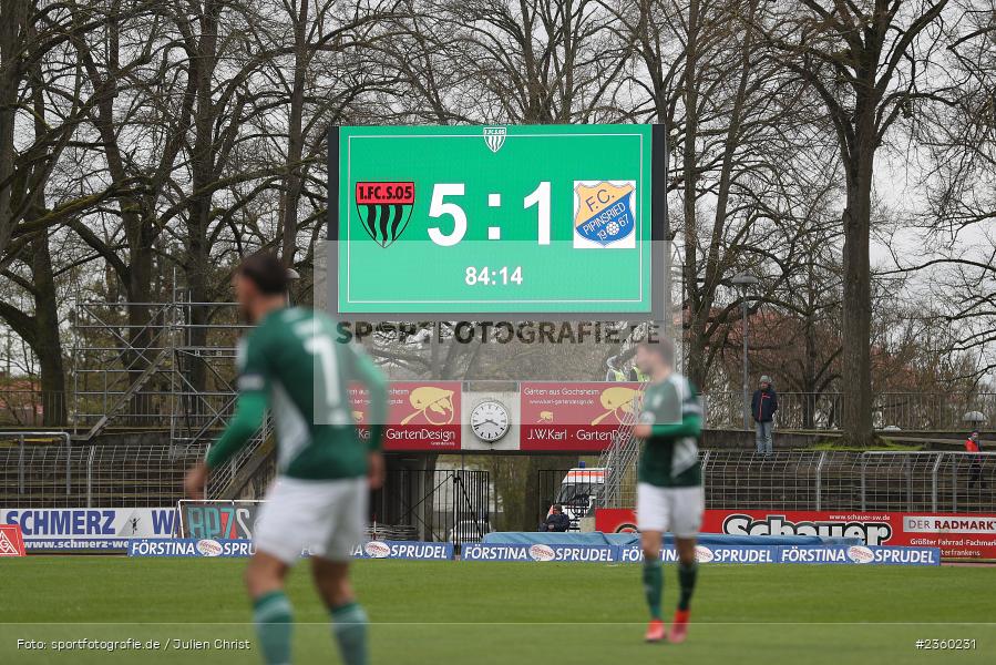 Willy-Sachs-Stadion, Schweinfurt, 15.04.2023, sport, action, Fussball, BFV, 32. Spieltag, Regionalliga Bayern, FCP, FCS, FC Pipinsried, 1. FC Schweinfurt - Bild-ID: 2360231