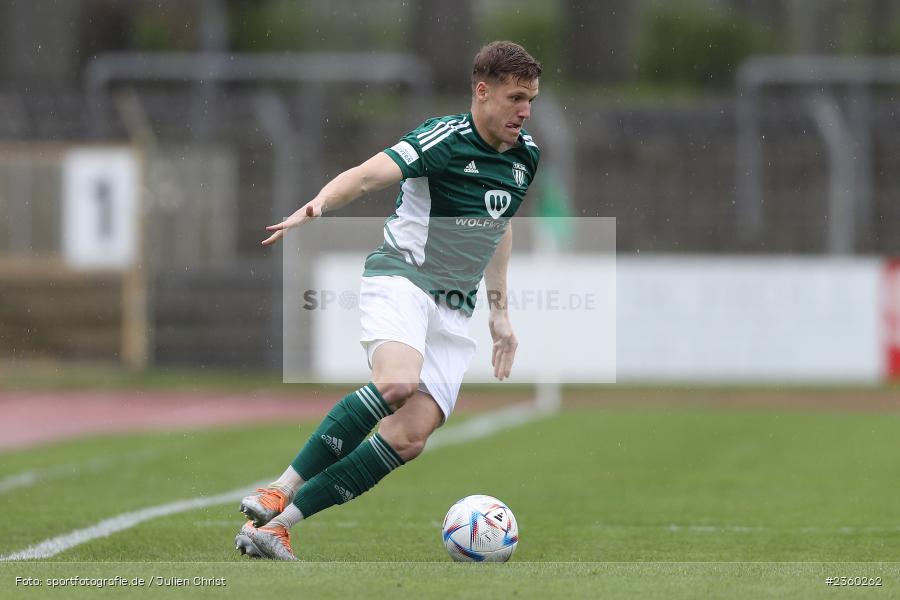 Lukas Aigner, Willy-Sachs-Stadion, Schweinfurt, 15.04.2023, sport, action, Fussball, BFV, 32. Spieltag, Regionalliga Bayern, FCP, FCS, FC Pipinsried, 1. FC Schweinfurt - Bild-ID: 2360262
