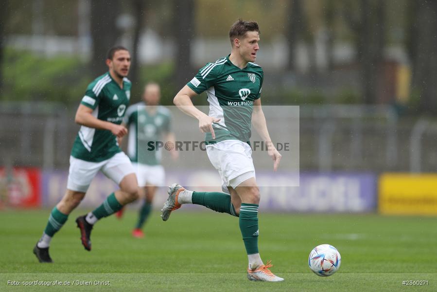 Lukas Aigner, Willy-Sachs-Stadion, Schweinfurt, 15.04.2023, sport, action, Fussball, BFV, 32. Spieltag, Regionalliga Bayern, FCP, FCS, FC Pipinsried, 1. FC Schweinfurt - Bild-ID: 2360271