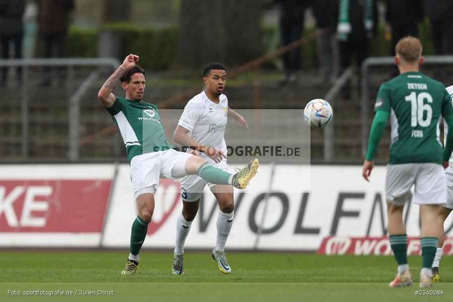 Lukas Billick, Willy-Sachs-Stadion, Schweinfurt, 15.04.2023, sport, action, Fussball, BFV, 32. Spieltag, Regionalliga Bayern, FCP, FCS, FC Pipinsried, 1. FC Schweinfurt - Bild-ID: 2360284