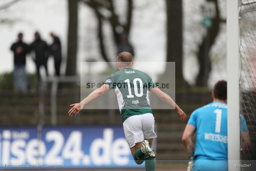Benjamin Hadžić, Willy-Sachs-Stadion, Schweinfurt, 15.04.2023, sport, action, Fussball, BFV, 32. Spieltag, Regionalliga Bayern, FCP, FCS, FC Pipinsried, 1. FC Schweinfurt - Bild-ID: 2360347