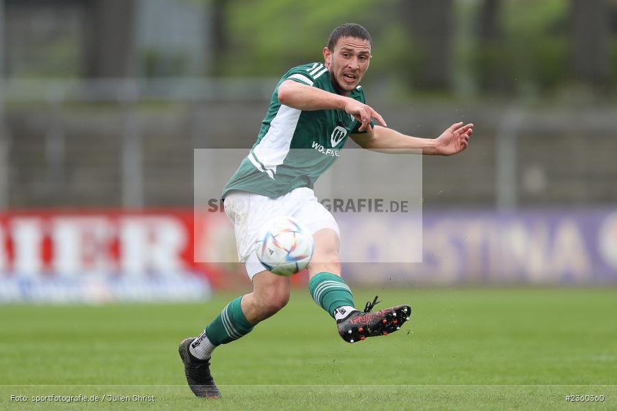 Dominic Noa Schmidt, Willy-Sachs-Stadion, Schweinfurt, 15.04.2023, sport, action, Fussball, BFV, 32. Spieltag, Regionalliga Bayern, FCP, FCS, FC Pipinsried, 1. FC Schweinfurt - Bild-ID: 2360360