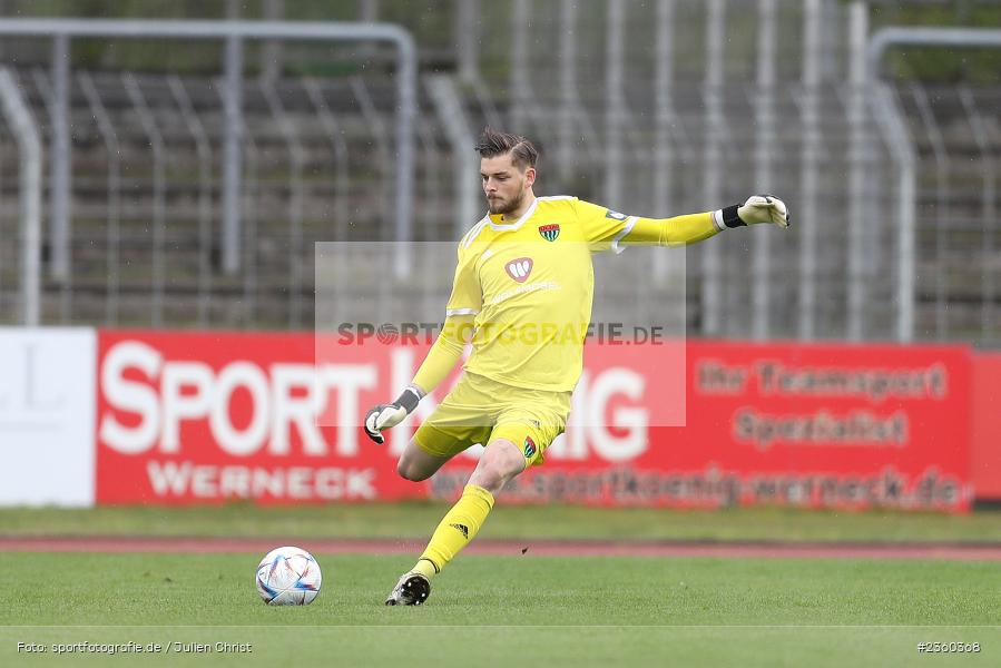 Bennet Schmidt, Willy-Sachs-Stadion, Schweinfurt, 15.04.2023, sport, action, Fussball, BFV, 32. Spieltag, Regionalliga Bayern, FCP, FCS, FC Pipinsried, 1. FC Schweinfurt - Bild-ID: 2360368