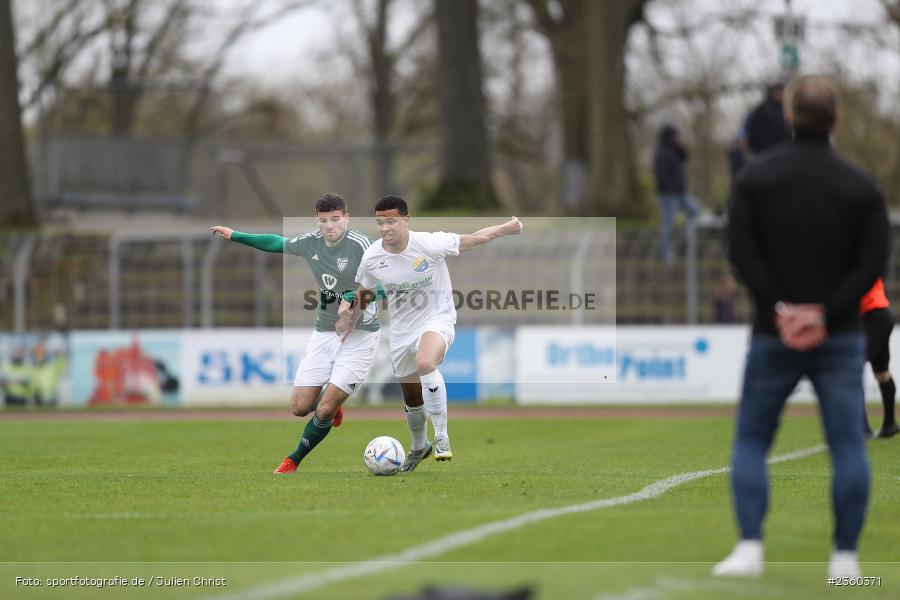 Ahanna Francis Agbowo, Willy-Sachs-Stadion, Schweinfurt, 15.04.2023, sport, action, Fussball, BFV, 32. Spieltag, Regionalliga Bayern, FCP, FCS, FC Pipinsried, 1. FC Schweinfurt - Bild-ID: 2360371