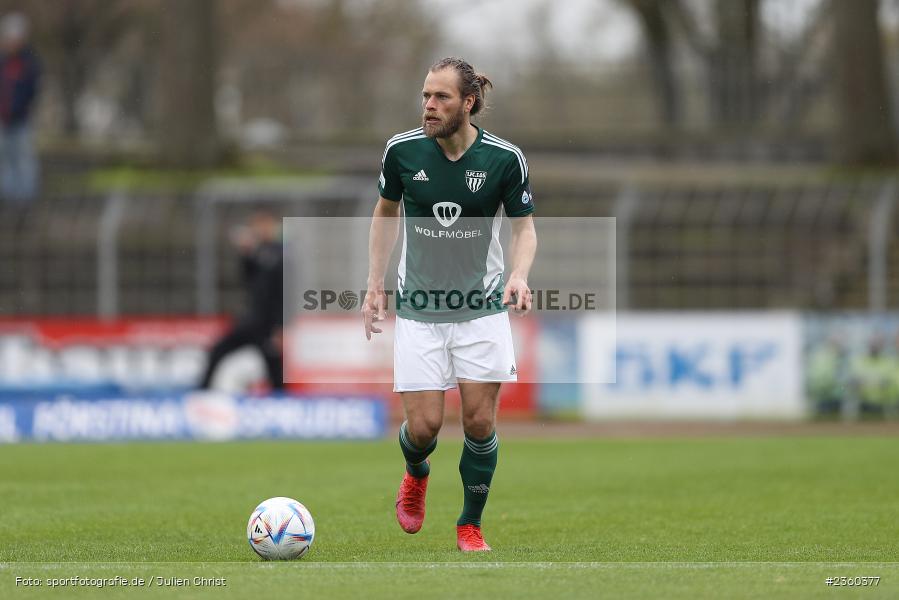 Kristian Böhnlein, Willy-Sachs-Stadion, Schweinfurt, 15.04.2023, sport, action, Fussball, BFV, 32. Spieltag, Regionalliga Bayern, FCP, FCS, FC Pipinsried, 1. FC Schweinfurt - Bild-ID: 2360377