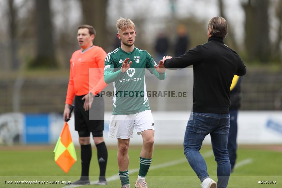 Marco Zietsch, Willy-Sachs-Stadion, Schweinfurt, 15.04.2023, sport, action, Fussball, BFV, 32. Spieltag, Regionalliga Bayern, FCP, FCS, FC Pipinsried, 1. FC Schweinfurt - Bild-ID: 2360386