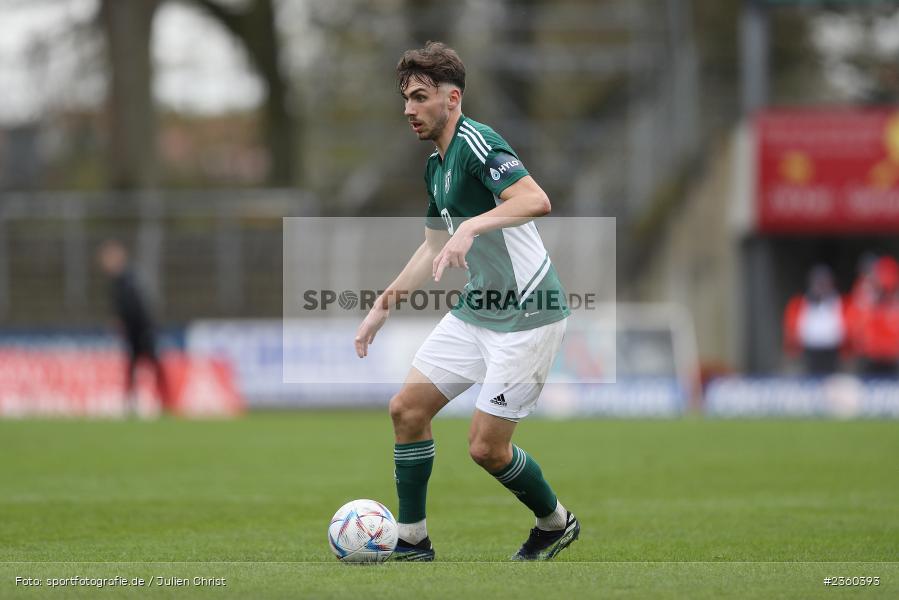 Pascal Moll, Willy-Sachs-Stadion, Schweinfurt, 15.04.2023, sport, action, Fussball, BFV, 32. Spieltag, Regionalliga Bayern, FCP, FCS, FC Pipinsried, 1. FC Schweinfurt - Bild-ID: 2360393