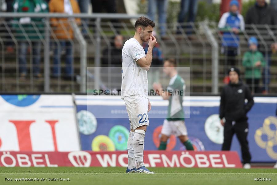 Faton Dzemailji, Willy-Sachs-Stadion, Schweinfurt, 15.04.2023, sport, action, Fussball, BFV, 32. Spieltag, Regionalliga Bayern, FCP, FCS, FC Pipinsried, 1. FC Schweinfurt - Bild-ID: 2360416