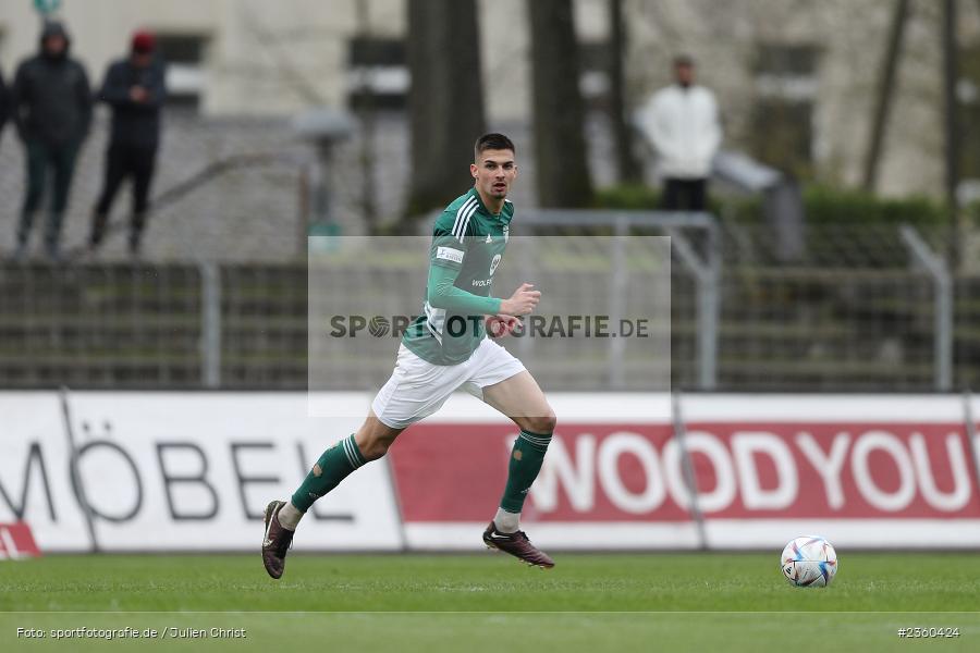 Ivan Mihaljevic, Willy-Sachs-Stadion, Schweinfurt, 15.04.2023, sport, action, Fussball, BFV, 32. Spieltag, Regionalliga Bayern, FCP, FCS, FC Pipinsried, 1. FC Schweinfurt - Bild-ID: 2360424