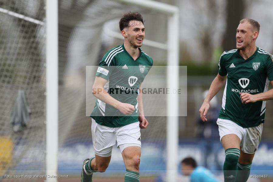 Pascal Moll, Benjamin Hadžić, Willy-Sachs-Stadion, Schweinfurt, 15.04.2023, sport, action, Fussball, BFV, 32. Spieltag, Regionalliga Bayern, FCP, FCS, FC Pipinsried, 1. FC Schweinfurt - Bild-ID: 2360437