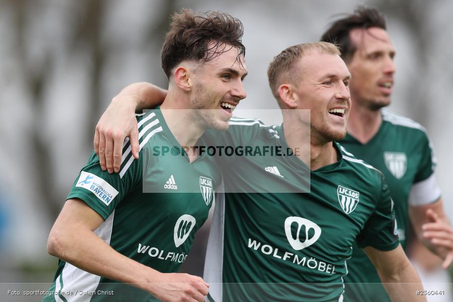 Pascal Moll, Benjamin Hadžić, Willy-Sachs-Stadion, Schweinfurt, 15.04.2023, sport, action, Fussball, BFV, 32. Spieltag, Regionalliga Bayern, FCP, FCS, FC Pipinsried, 1. FC Schweinfurt - Bild-ID: 2360441