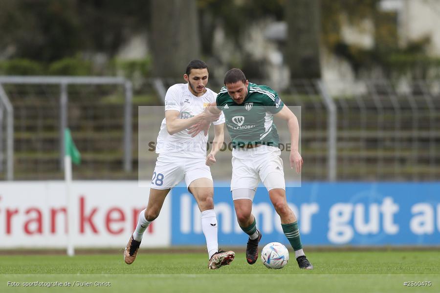 Dominic Noa Schmidt, Willy-Sachs-Stadion, Schweinfurt, 15.04.2023, sport, action, Fussball, BFV, 32. Spieltag, Regionalliga Bayern, FCP, FCS, FC Pipinsried, 1. FC Schweinfurt - Bild-ID: 2360475