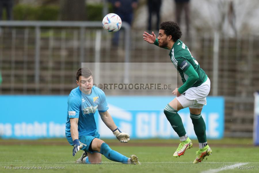 Daniel Witetschek, Willy-Sachs-Stadion, Schweinfurt, 15.04.2023, sport, action, Fussball, BFV, 32. Spieltag, Regionalliga Bayern, FCP, FCS, FC Pipinsried, 1. FC Schweinfurt - Bild-ID: 2360477