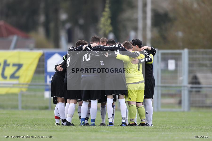 Mannschaftskreis, Sportgelände, Marktheidenfeld, 16.04.2023, sport, action, Fussball, BFV, A-Klasse Würzburg, SVT, TVM, SV Bavaria Trennfeld, TV Marktheidenfeld - Bild-ID: 2360506