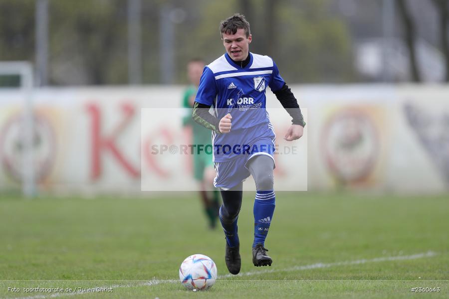 Lukas Harzer, Sportgelände, Karlstadt, 16.04.2023, sport, action, Fussball, BFV, Kreisliga Würzburg, TSV, FVK, TSV Duttenbrunn, FV Karlstadt - Bild-ID: 2360643