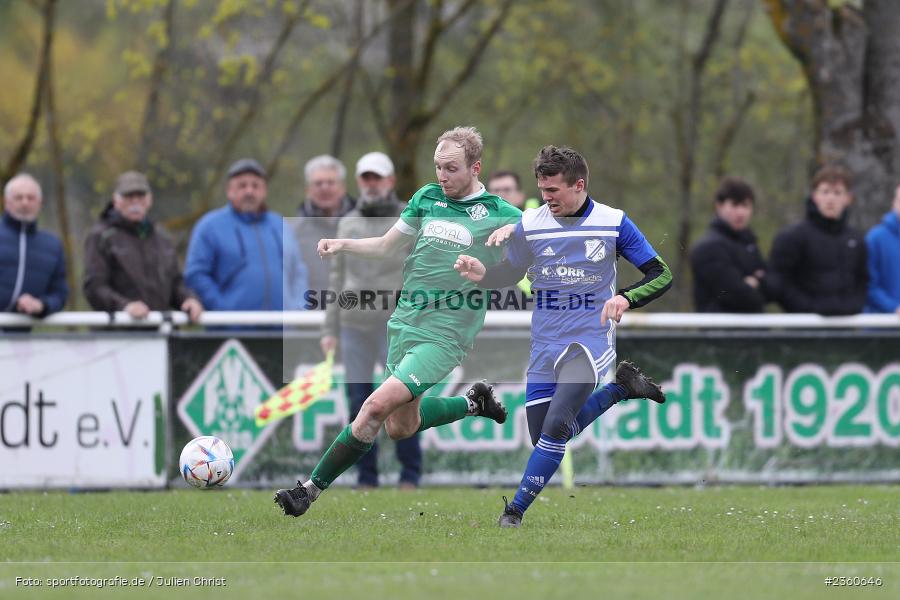 Lukas Harzer, Sportgelände, Karlstadt, 16.04.2023, sport, action, Fussball, BFV, Kreisliga Würzburg, TSV, FVK, TSV Duttenbrunn, FV Karlstadt - Bild-ID: 2360646