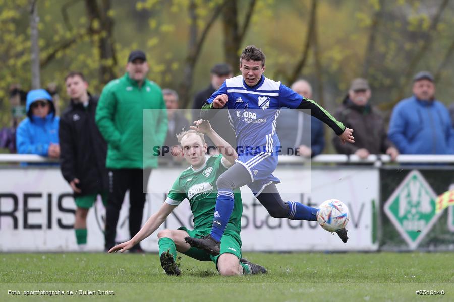 Lukas Harzer, Sportgelände, Karlstadt, 16.04.2023, sport, action, Fussball, BFV, Kreisliga Würzburg, TSV, FVK, TSV Duttenbrunn, FV Karlstadt - Bild-ID: 2360648