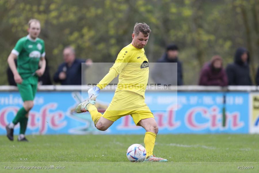 Daniel Hofmann, Sportgelände, Karlstadt, 16.04.2023, sport, action, Fussball, BFV, Kreisliga Würzburg, TSV, FVK, TSV Duttenbrunn, FV Karlstadt - Bild-ID: 2360679