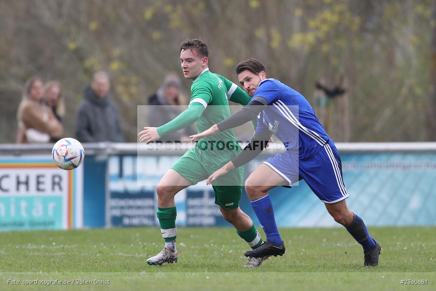 Marvin Zimmermann, Sportgelände, Karlstadt, 16.04.2023, sport, action, Fussball, BFV, Kreisliga Würzburg, TSV, FVK, TSV Duttenbrunn, FV Karlstadt - Bild-ID: 2360681