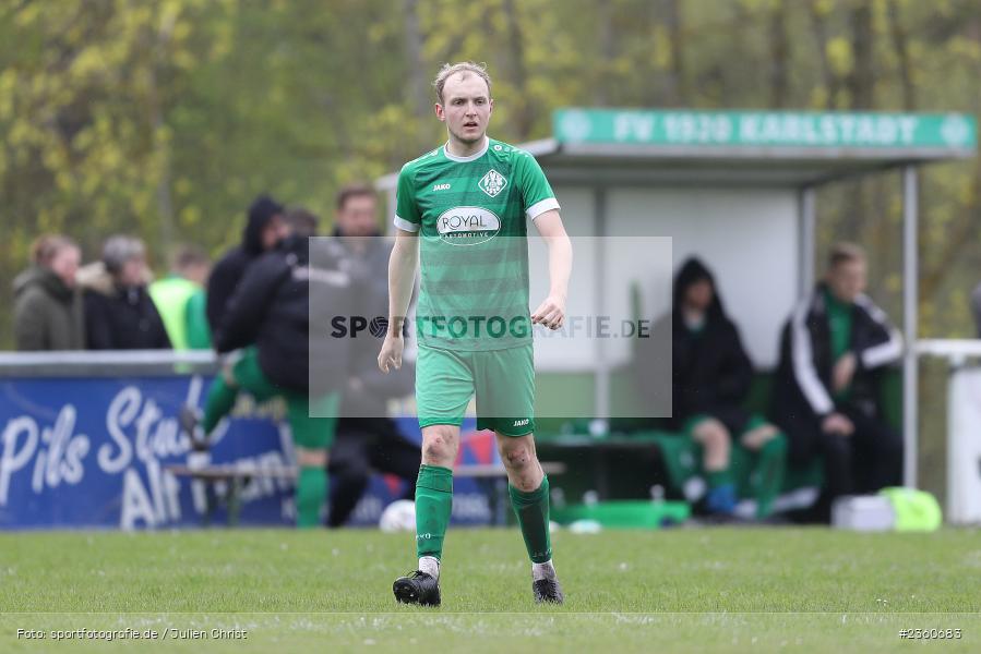 Mika Beckert, Sportgelände, Karlstadt, 16.04.2023, sport, action, Fussball, BFV, Kreisliga Würzburg, TSV, FVK, TSV Duttenbrunn, FV Karlstadt - Bild-ID: 2360683
