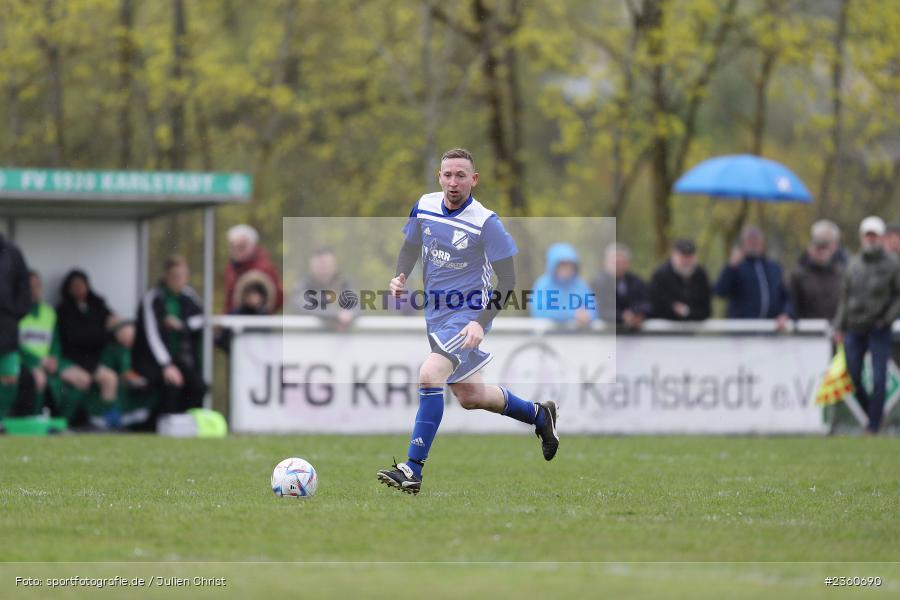 Philipp Knorr, Sportgelände, Karlstadt, 16.04.2023, sport, action, Fussball, BFV, Kreisliga Würzburg, TSV, FVK, TSV Duttenbrunn, FV Karlstadt - Bild-ID: 2360690