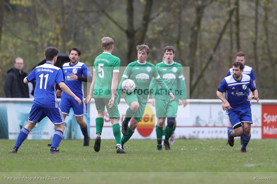 Matthias Spall, Sportgelände, Karlstadt, 16.04.2023, sport, action, Fussball, BFV, Kreisliga Würzburg, TSV, FVK, TSV Duttenbrunn, FV Karlstadt - Bild-ID: 2360692 Matthias Spall, Sportgelände, Karlstadt, 16.04.2023, sport, action, Fussball, BFV, Kreisliga Würzburg, TSV, FVK, TSV Duttenbrunn, FV Karlstadt - Bild-ID: 2360692
