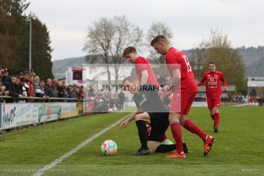 Sebastian Fries, Sportgelände, Karlburg, 18.04.2023, sport, action, Fussball, BFV, 32. Spieltag, Landesliga Nordwest, FCF, TSV, FC Fuchsstadt, TSV Karlburg - Bild-ID: 2360729