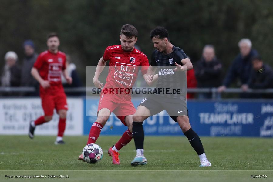 Dominik Halbig, Sportgelände, Karlburg, 18.04.2023, sport, action, Fussball, BFV, 32. Spieltag, Landesliga Nordwest, FCF, TSV, FC Fuchsstadt, TSV Karlburg - Bild-ID: 2360759