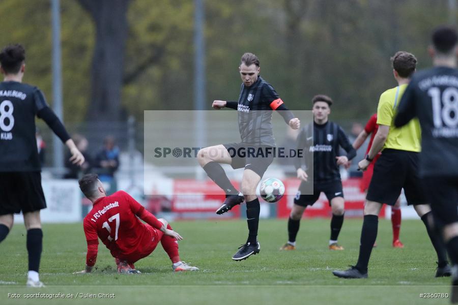 Marvin Schramm, Sportgelände, Karlburg, 18.04.2023, sport, action, Fussball, BFV, 32. Spieltag, Landesliga Nordwest, FCF, TSV, FC Fuchsstadt, TSV Karlburg - Bild-ID: 2360780 Marvin Schramm, Sportgelände, Karlburg, 18.04.2023, sport, action, Fussball, BFV, 32. Spieltag, Landesliga Nordwest, FCF, TSV, FC Fuchsstadt, TSV Karlburg - Bild-ID: 2360780