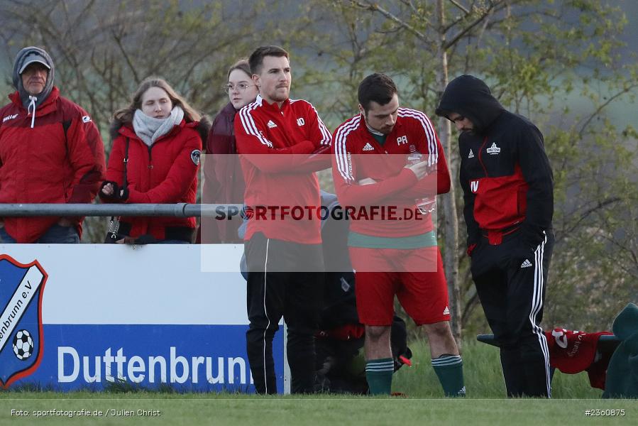 Andreas Rösch, Sportgelände, Duttenbrunn, 19.04.2023, sport, action, Fussball, BFV, Kreisliga Würzburg, 24. Spieltag, HOM, TSV, TSV Homburg, TSV Duttenbrunn - Bild-ID: 2360875 Andreas Rösch, Sportgelände, Duttenbrunn, 19.04.2023, sport, action, Fussball, BFV, Kreisliga Würzburg, 24. Spieltag, HOM, TSV, TSV Homburg, TSV Duttenbrunn - Bild-ID: 2360875