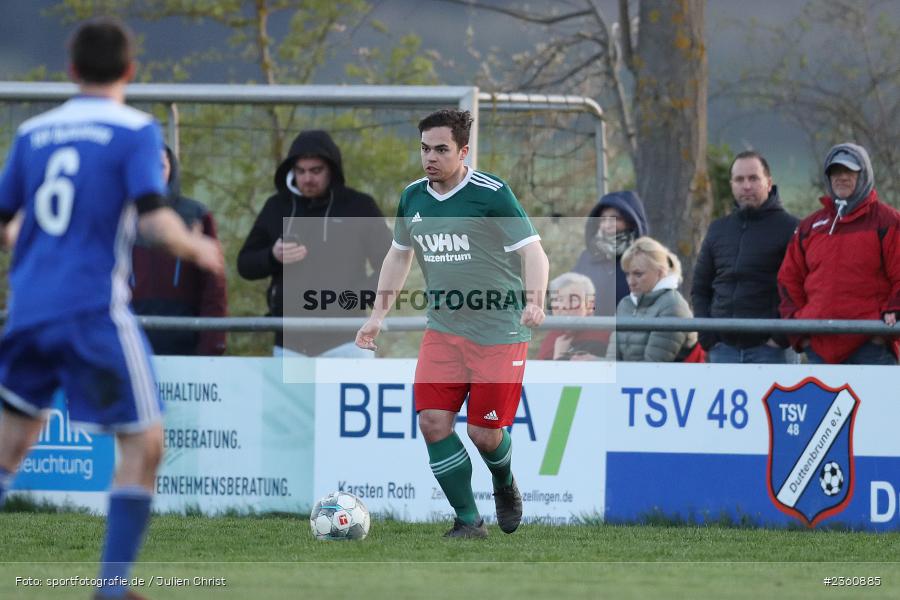 Niklas Dornbusch, Sportgelände, Duttenbrunn, 19.04.2023, sport, action, Fussball, BFV, Kreisliga Würzburg, 24. Spieltag, HOM, TSV, TSV Homburg, TSV Duttenbrunn - Bild-ID: 2360885