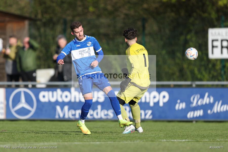 Fabian Haas, Sportgelände, Lohr am Main, 19.04.2023, sport, action, Fussball, BFV, Bezirksliga Unterfranken West, 24. Spieltag, KLE, TSV, TSV Kleinrinderfeld, TSV Lohr - Bild-ID: 2360971