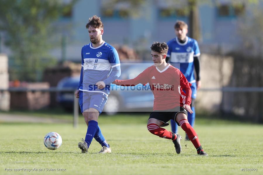 Lukas Kirchner, Sportgelände, Lohr am Main, 19.04.2023, sport, action, Fussball, BFV, Bezirksliga Unterfranken West, 24. Spieltag, KLE, TSV, TSV Kleinrinderfeld, TSV Lohr - Bild-ID: 2360992
