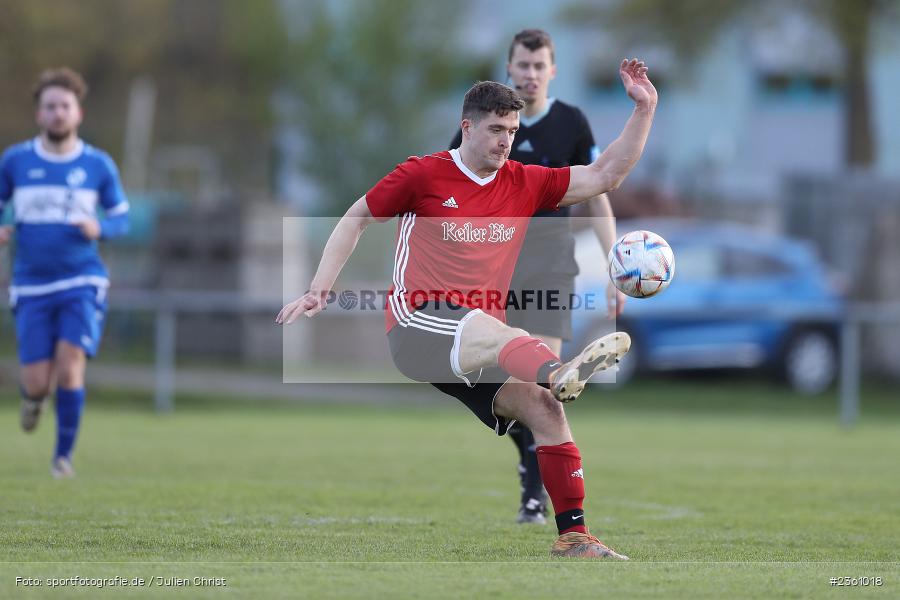 Kevin Klisch, Sportgelände, Lohr am Main, 19.04.2023, sport, action, Fussball, BFV, Bezirksliga Unterfranken West, 24. Spieltag, KLE, TSV, TSV Kleinrinderfeld, TSV Lohr - Bild-ID: 2361018 Kevin Klisch, Sportgelände, Lohr am Main, 19.04.2023, sport, action, Fussball, BFV, Bezirksliga Unterfranken West, 24. Spieltag, KLE, TSV, TSV Kleinrinderfeld, TSV Lohr - Bild-ID: 2361018
