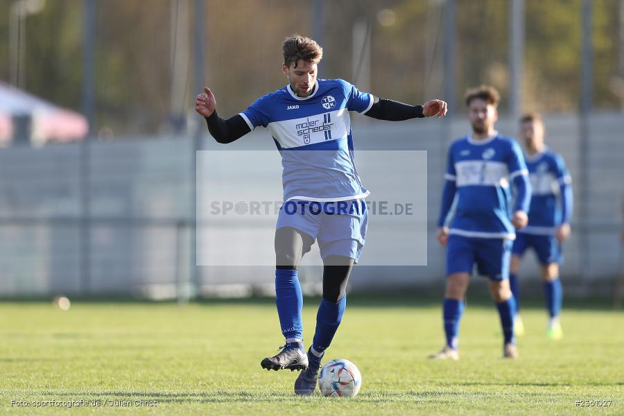 Philipp Seidenspinner, Sportgelände, Lohr am Main, 19.04.2023, sport, action, Fussball, BFV, Bezirksliga Unterfranken West, 24. Spieltag, KLE, TSV, TSV Kleinrinderfeld, TSV Lohr - Bild-ID: 2361027