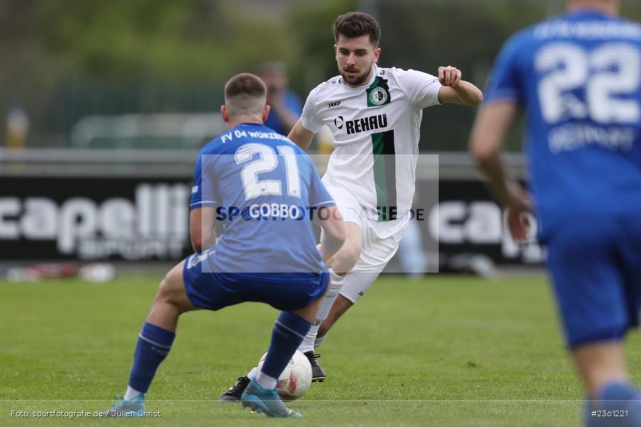Niclas Egerer, Sepp-Endres-Sportanlage, Würzburg, 22.04.2023, sport, action, Fussball, BFV, Bayernliga Nord, 29. Spieltag, SCE, WFV, SC Eltersdorf, Würzburger FV - Bild-ID: 2361221