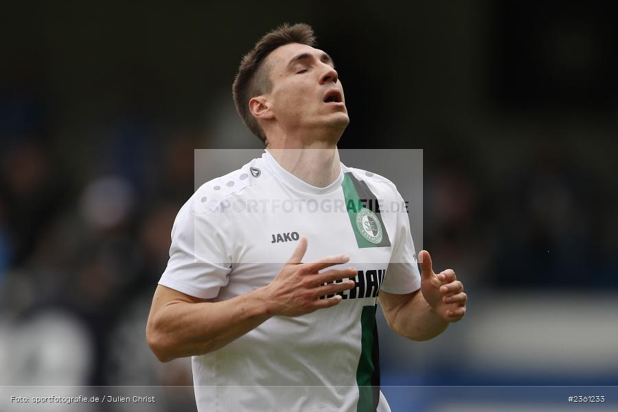 Julian Konrad, Sepp-Endres-Sportanlage, Würzburg, 22.04.2023, sport, action, Fussball, BFV, Bayernliga Nord, 29. Spieltag, SCE, WFV, SC Eltersdorf, Würzburger FV - Bild-ID: 2361233