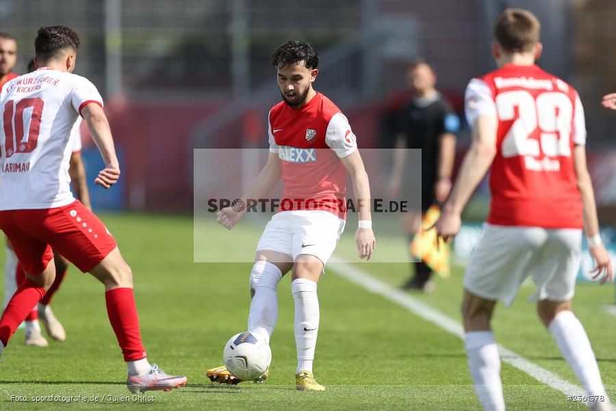 Reza Sakhi Zada, AKON Arena, Würzburg, 22.04.2023, sport, action, Fussball, BFV, Regionalliga Bayern, 33. Spieltag, SVH, FWK, SV Heimstetten, FC Würzburger Kickers - Bild-ID: 2361378