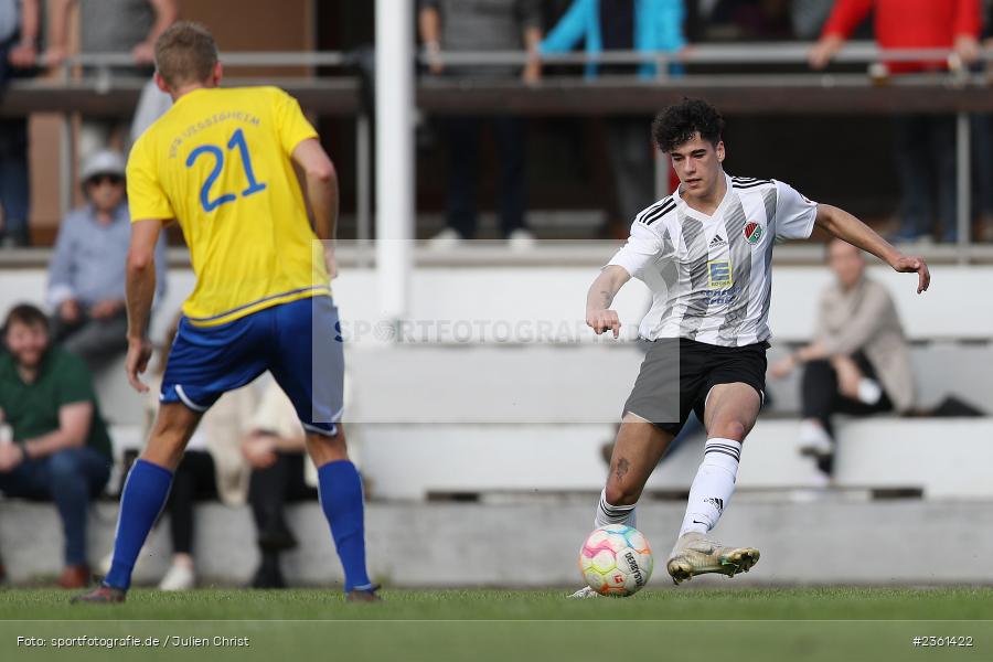 Enrico Schieck, Sportgelände, Nassig, 23.04.2023, sport, action, Fussball, bfv, 29. Spieltag, bfv-Landesliga Odenwald, VFR, SVE, VfR Uissigheim, SV Eintracht Nassig - Bild-ID: 2361422