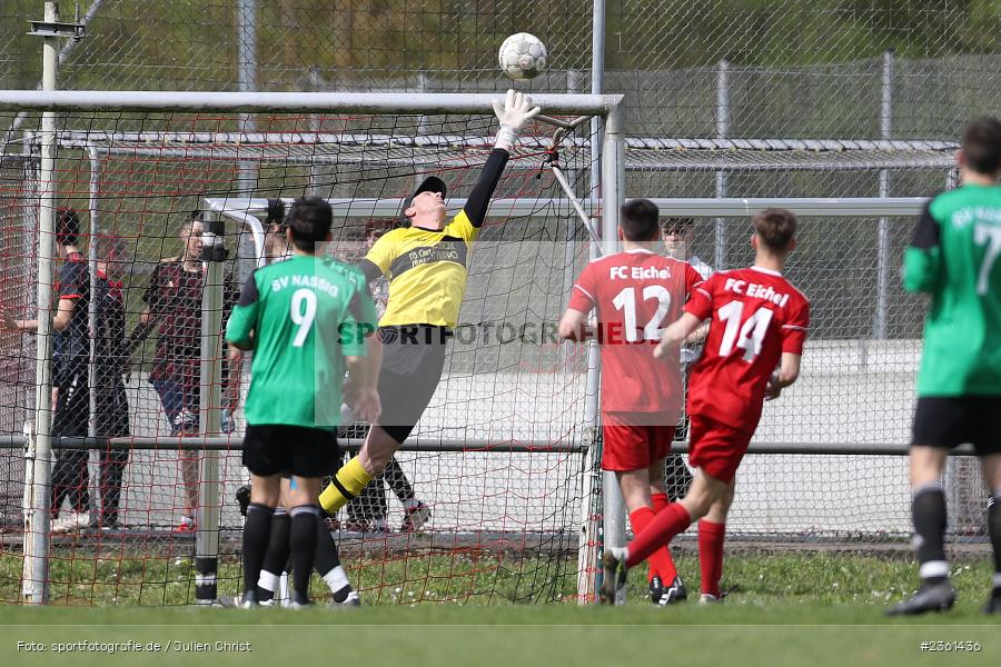 David Milks, Sportgelände FC Wertheim Eichel, Wertheim, 23.04.2023, sport, action, Fussball, bfv, 25. Spieltag, Kreiskalsse A TBB, SVE, FCW, SV Eintracht Nassig 2, FC Wertheim-Eichel - Bild-ID: 2361436