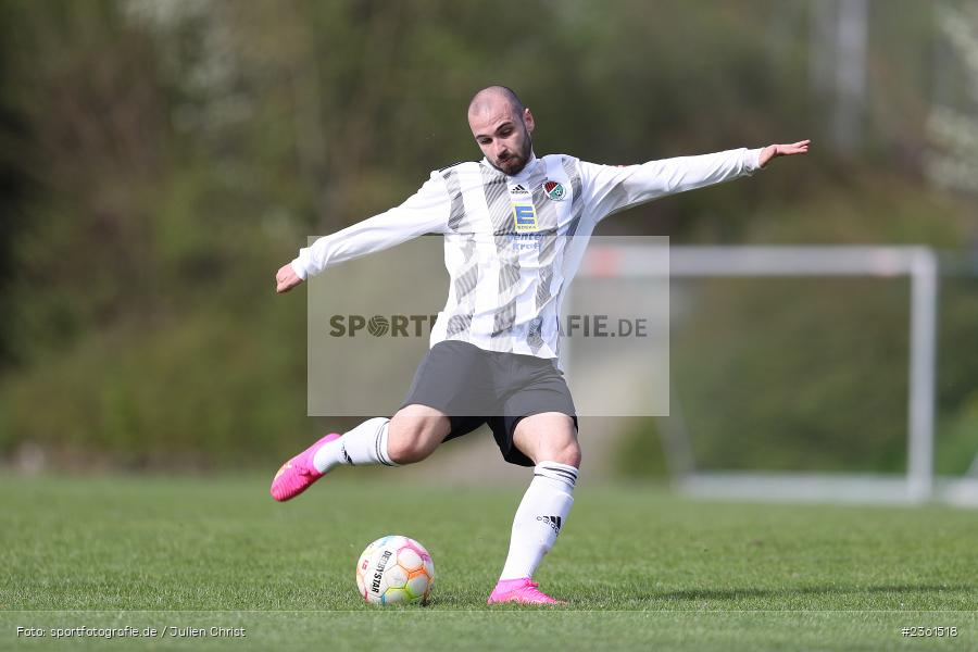 Jacob Scheurich, Sportgelände, Nassig, 23.04.2023, sport, action, Fussball, bfv, 29. Spieltag, bfv-Landesliga Odenwald, VFR, SVE, VfR Uissigheim, SV Eintracht Nassig - Bild-ID: 2361518