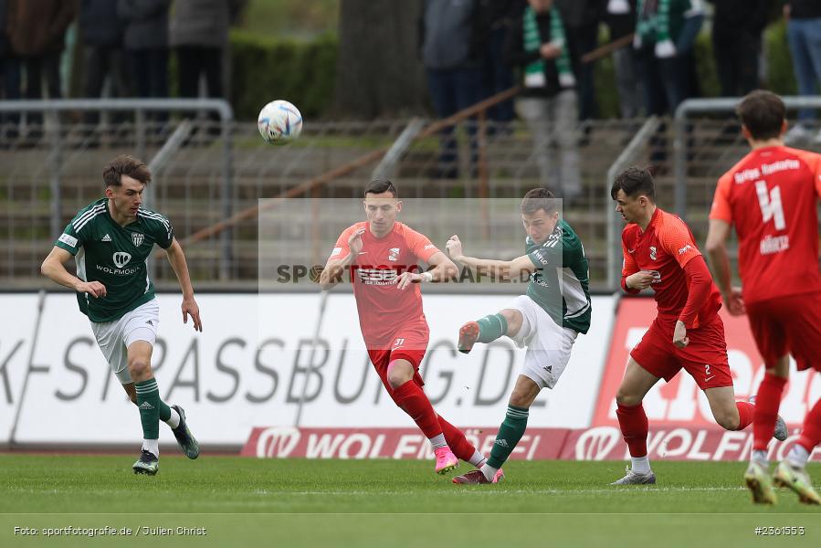 Tim Kraus, Sachs-Stadion, Schweinfurt, 25.04.2023, sport, action, Fussball, BFV, 33. Spieltag, Regionalliga Bayern, HAN, FCS, SpVgg Hankofen-Hailing, 1. FC Schweinfurt - Bild-ID: 2361553