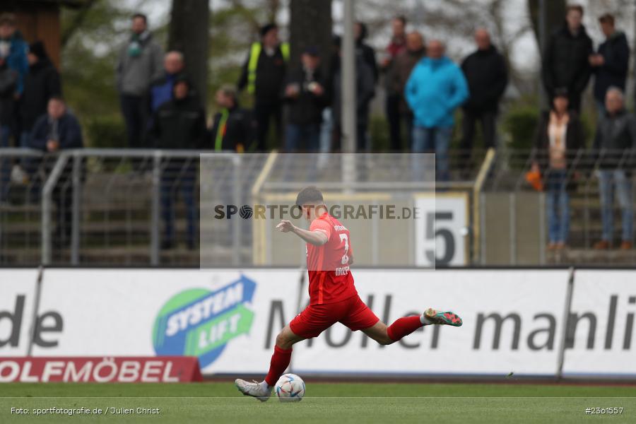 Lukas Mrozek, Sachs-Stadion, Schweinfurt, 25.04.2023, sport, action, Fussball, BFV, 33. Spieltag, Regionalliga Bayern, HAN, FCS, SpVgg Hankofen-Hailing, 1. FC Schweinfurt - Bild-ID: 2361557