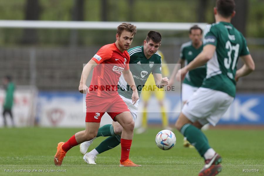 Brian Wagner, Sachs-Stadion, Schweinfurt, 25.04.2023, sport, action, Fussball, BFV, 33. Spieltag, Regionalliga Bayern, HAN, FCS, SpVgg Hankofen-Hailing, 1. FC Schweinfurt - Bild-ID: 2361559