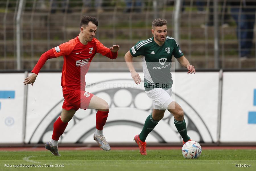 Jacob Engel, Sachs-Stadion, Schweinfurt, 25.04.2023, sport, action, Fussball, BFV, 33. Spieltag, Regionalliga Bayern, HAN, FCS, SpVgg Hankofen-Hailing, 1. FC Schweinfurt - Bild-ID: 2361564