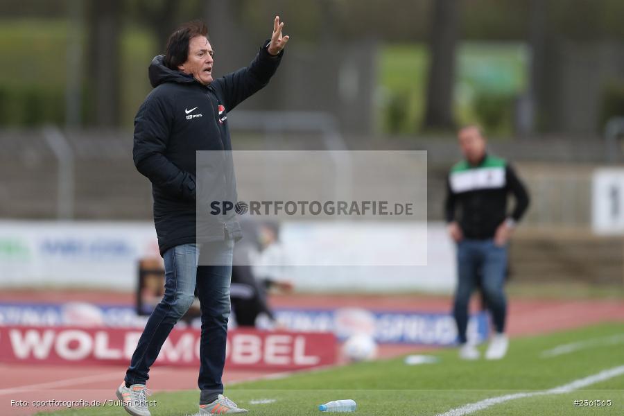 Heribert Ketterl, Sachs-Stadion, Schweinfurt, 25.04.2023, sport, action, Fussball, BFV, 33. Spieltag, Regionalliga Bayern, HAN, FCS, SpVgg Hankofen-Hailing, 1. FC Schweinfurt - Bild-ID: 2361565