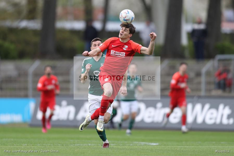 Elija Härtl, Sachs-Stadion, Schweinfurt, 25.04.2023, sport, action, Fussball, BFV, 33. Spieltag, Regionalliga Bayern, HAN, FCS, SpVgg Hankofen-Hailing, 1. FC Schweinfurt - Bild-ID: 2361572